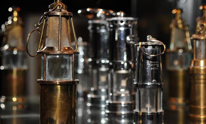 Some of our vast collection of miners lamps
